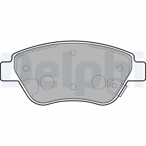 Sada brzdových platničiek kotúčovej brzdy LP2478 /DELPHI/ - obr. 1