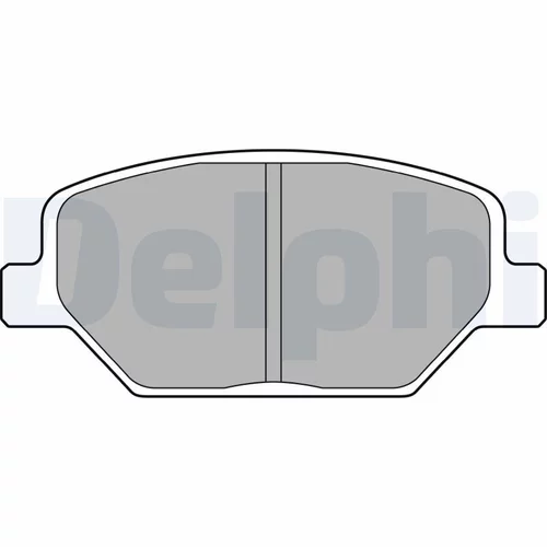 Sada brzdových platničiek kotúčovej brzdy DELPHI LP3474