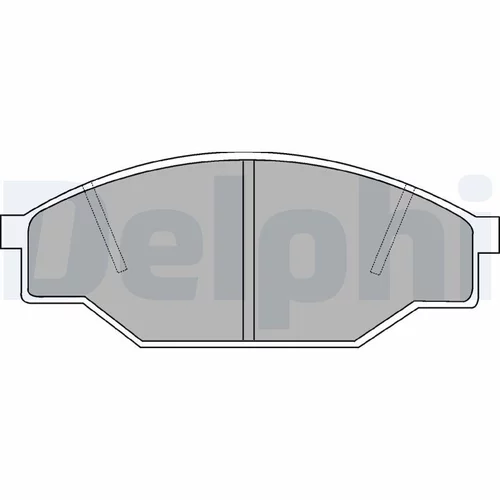 Sada brzdových platničiek kotúčovej brzdy DELPHI LP538