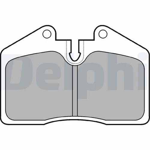 Sada brzdových platničiek kotúčovej brzdy LP672 /DELPHI/ - obr. 1