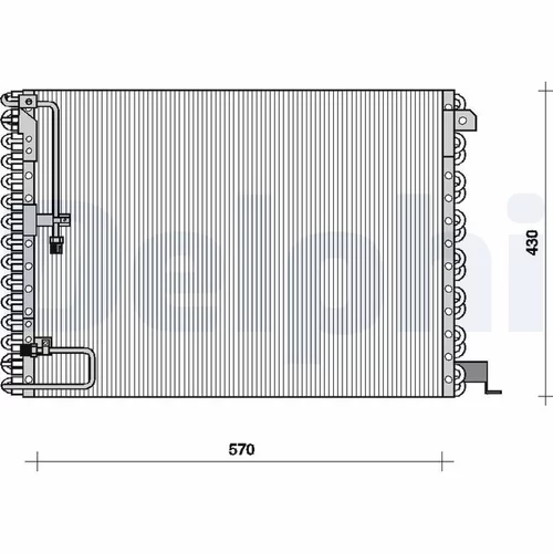 Kondenzátor klimatizácie DELPHI TSP0225076