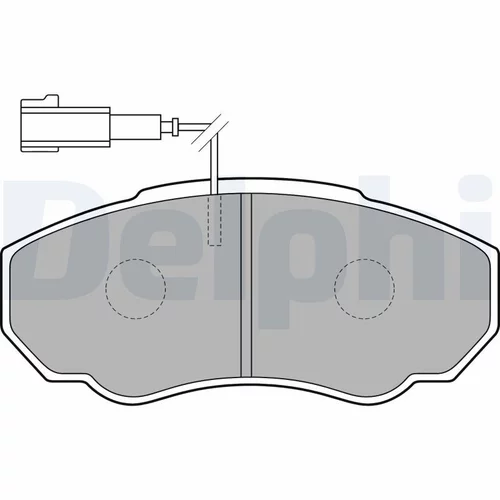 Sada brzdových platničiek kotúčovej brzdy LP1750 /DELPHI/ - obr. 1