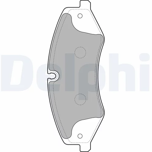 Sada brzdových platničiek kotúčovej brzdy LP2176 /DELPHI/ - obr. 1