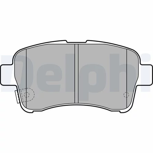 Sada brzdových platničiek kotúčovej brzdy LP2205 /DELPHI/ - obr. 1