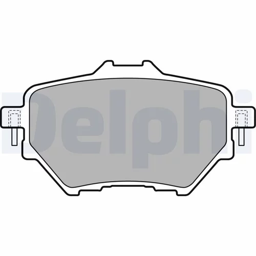 Sada brzdových platničiek kotúčovej brzdy LP2505 /DELPHI/ - obr. 1