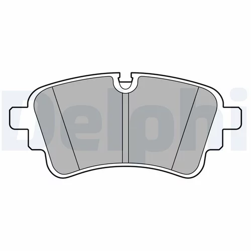 Sada brzdových platničiek kotúčovej brzdy LP3670 /DELPHI/ - obr. 1