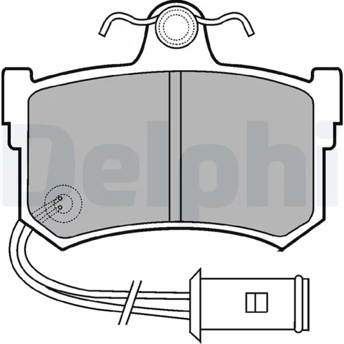 Sada brzdových platničiek kotúčovej brzdy LP434 /DELPHI/ - obr. 1