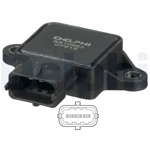 Snímač polohy škrtiacej klapky SS10563-12B1 /DELPHI/ - obr. 1