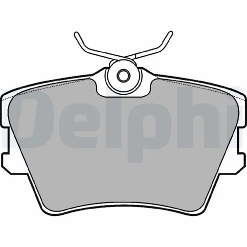 Sada brzdových platničiek kotúčovej brzdy DELPHI LP1019