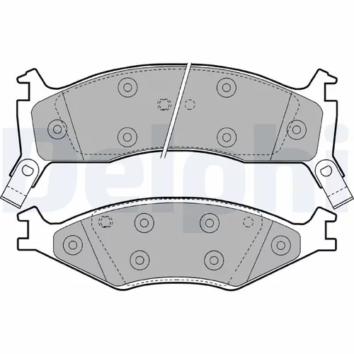 Sada brzdových platničiek kotúčovej brzdy DELPHI LP1021