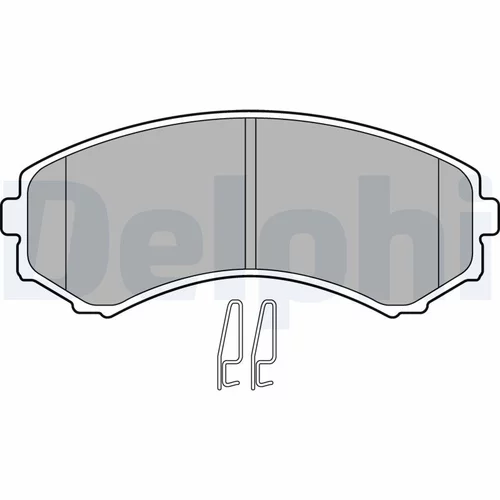 Sada brzdových platničiek kotúčovej brzdy LP1462 /DELPHI/ - obr. 1