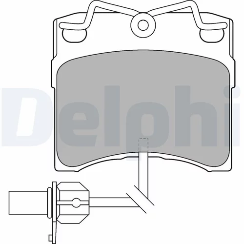 Sada brzdových platničiek kotúčovej brzdy LP1535 /DELPHI/ - obr. 1