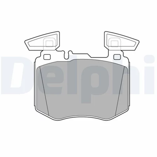 Sada brzdových platničiek kotúčovej brzdy LP3642 /DELPHI/ - obr. 1