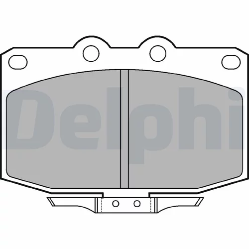 Sada brzdových platničiek kotúčovej brzdy DELPHI LP621