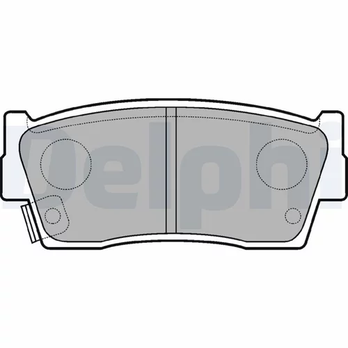 Sada brzdových platničiek kotúčovej brzdy LP684 /DELPHI/ - obr. 1