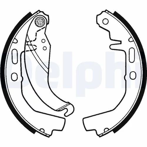 Sada brzdových čeľustí DELPHI LS1247