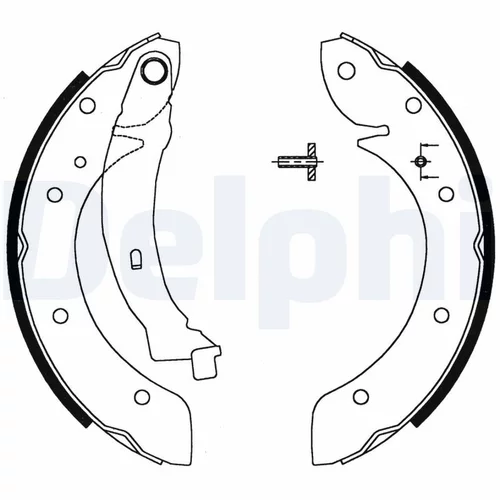 Sada brzdových čeľustí LS1716 /DELPHI/ - obr. 1