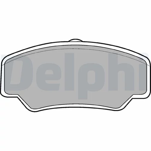 Sada brzdových platničiek kotúčovej brzdy DELPHI LP488