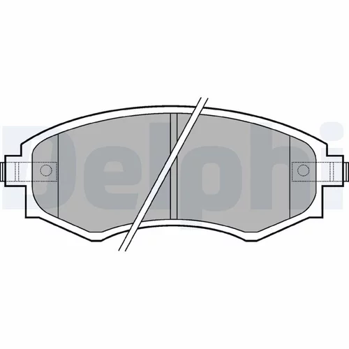 Sada brzdových platničiek kotúčovej brzdy LP606 /DELPHI/ - obr. 1