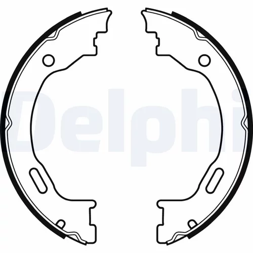 Sada brzd. čeľustí parkov. brzdy LS2077 /DELPHI/ - obr. 1