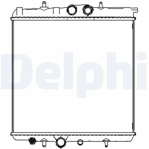 Chladič motora DELPHI TSP0524063