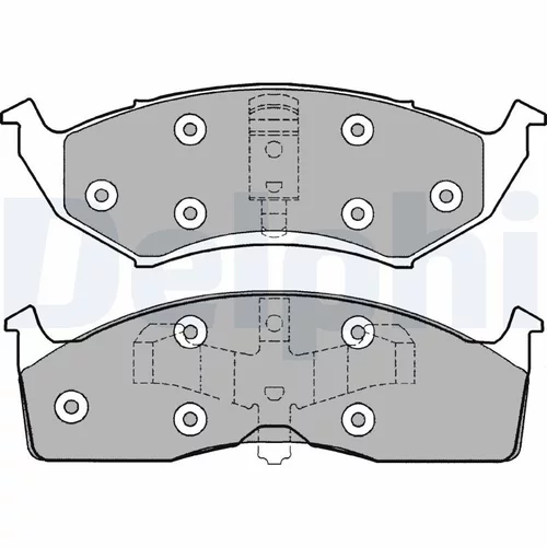 Sada brzdových platničiek kotúčovej brzdy LP1166 /DELPHI/ - obr. 1
