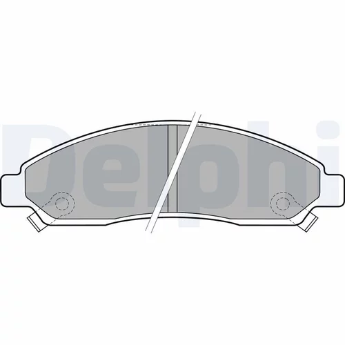 Sada brzdových platničiek kotúčovej brzdy LP2037 /DELPHI/ - obr. 1