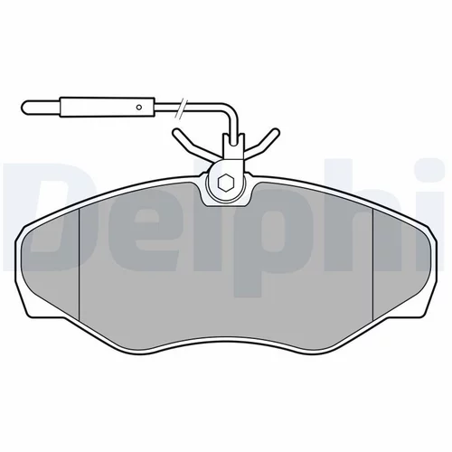 Sada brzdových platničiek kotúčovej brzdy LP3624 /DELPHI/ - obr. 1