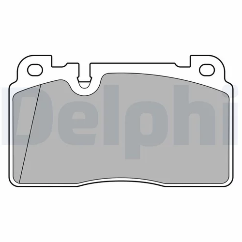 Sada brzdových platničiek kotúčovej brzdy LP3677 /DELPHI/ - obr. 1