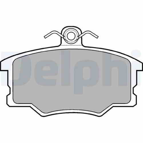 Sada brzdových platničiek kotúčovej brzdy DELPHI LP453