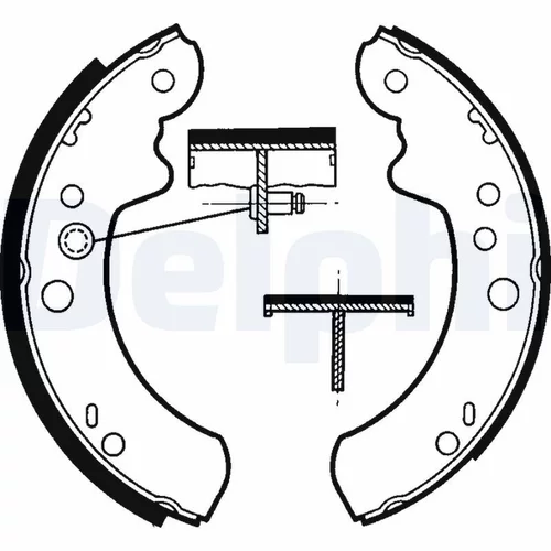 Sada brzdových čeľustí LS1313 /DELPHI/ - obr. 2