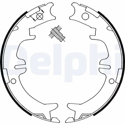 Sada brzdových čeľustí LS1892 /DELPHI/ - obr. 1