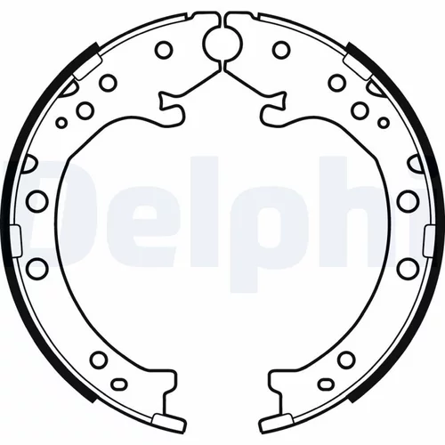 Sada brzd. čeľustí parkov. brzdy LS2034 /DELPHI/ - obr. 1
