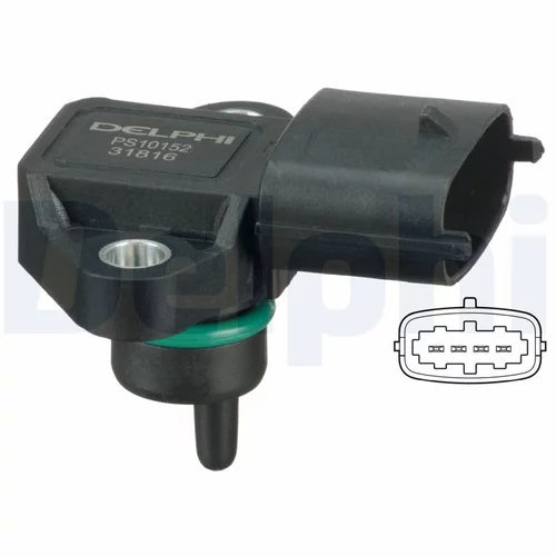 Senzor tlaku nastavenia výšky PS10152 /DELPHI/ - obr. 1