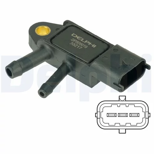 Snímač tlaku výfukových plynov DPS00019 /DELPHI/ - obr. 1