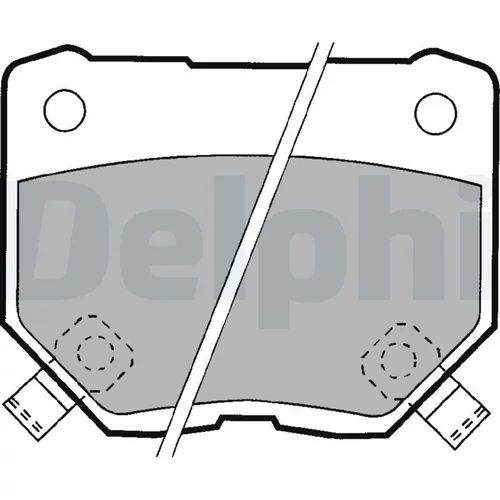 Sada brzdových platničiek kotúčovej brzdy DELPHI LP1057
