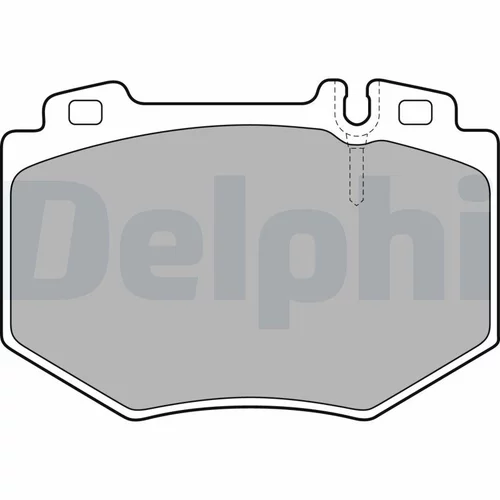 Sada brzdových platničiek kotúčovej brzdy DELPHI LP1851