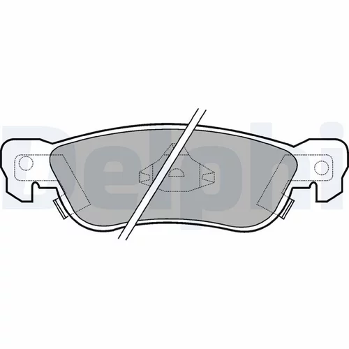 Sada brzdových platničiek kotúčovej brzdy DELPHI LP636
