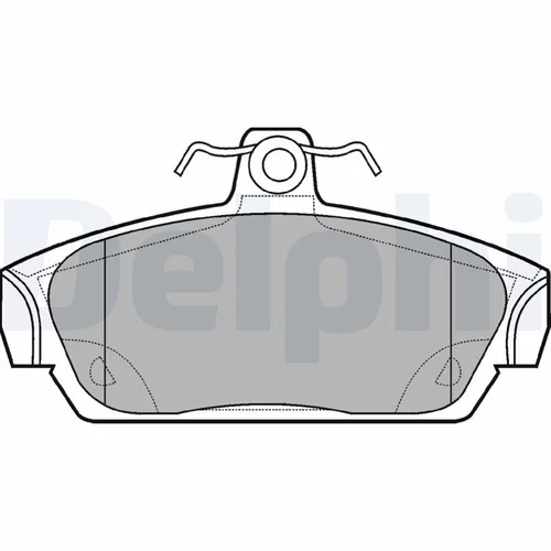 Sada brzdových platničiek kotúčovej brzdy LP653 /DELPHI/ - obr. 1
