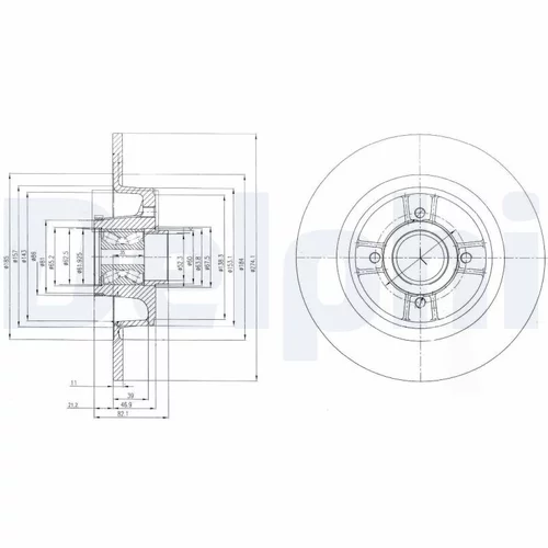 Brzdový kotúč DELPHI BG9029RSC
