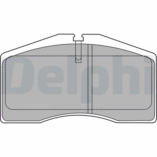 Sada brzdových platničiek kotúčovej brzdy LP1428 /DELPHI/ - obr. 1