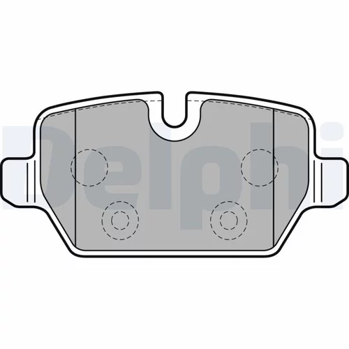 Sada brzdových platničiek kotúčovej brzdy LP2247 /DELPHI/ - obr. 1