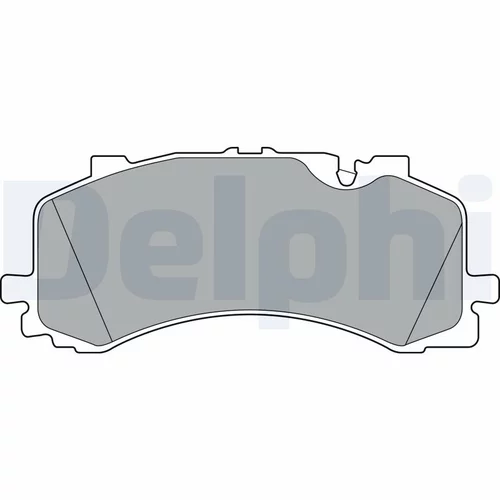 Sada brzdových platničiek kotúčovej brzdy LP3307 /DELPHI/ - obr. 1