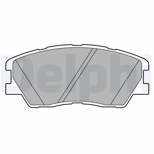 Sada brzdových platničiek kotúčovej brzdy LP3673 /DELPHI/ - obr. 1
