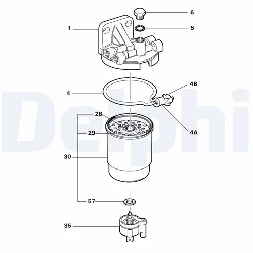Palivový filter 5822075 /DELPHI/ - obr. 1