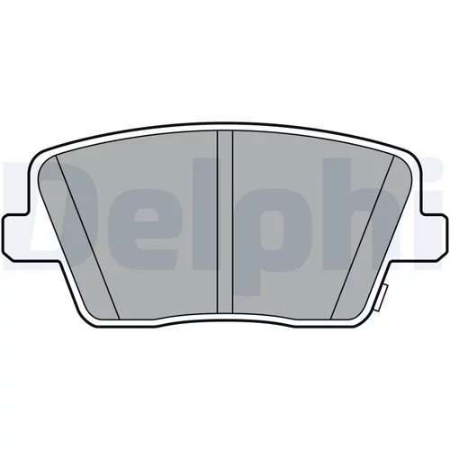 Sada brzdových platničiek kotúčovej brzdy LP3404 /DELPHI/ - obr. 1
