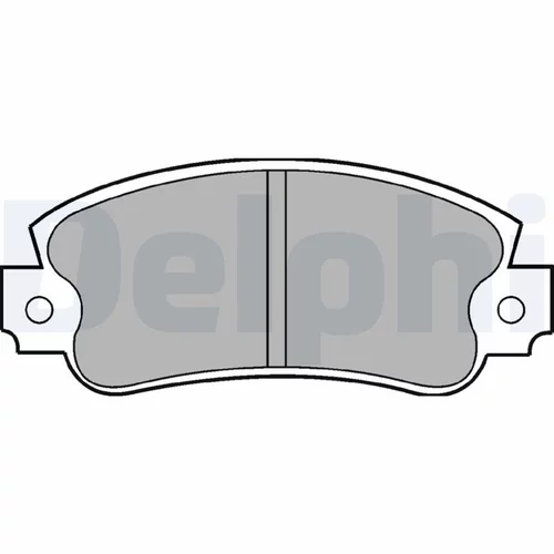 Sada brzdových platničiek kotúčovej brzdy LP353 /DELPHI/ - obr. 1