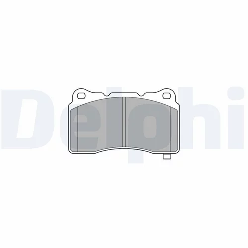 Sada brzdových platničiek kotúčovej brzdy LP3575 /DELPHI/ - obr. 1