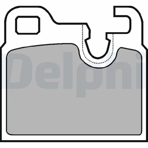 Sada brzdových platničiek kotúčovej brzdy LP443 /DELPHI/ - obr. 1