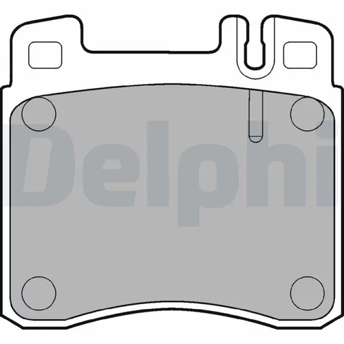 Sada brzdových platničiek kotúčovej brzdy DELPHI LP840